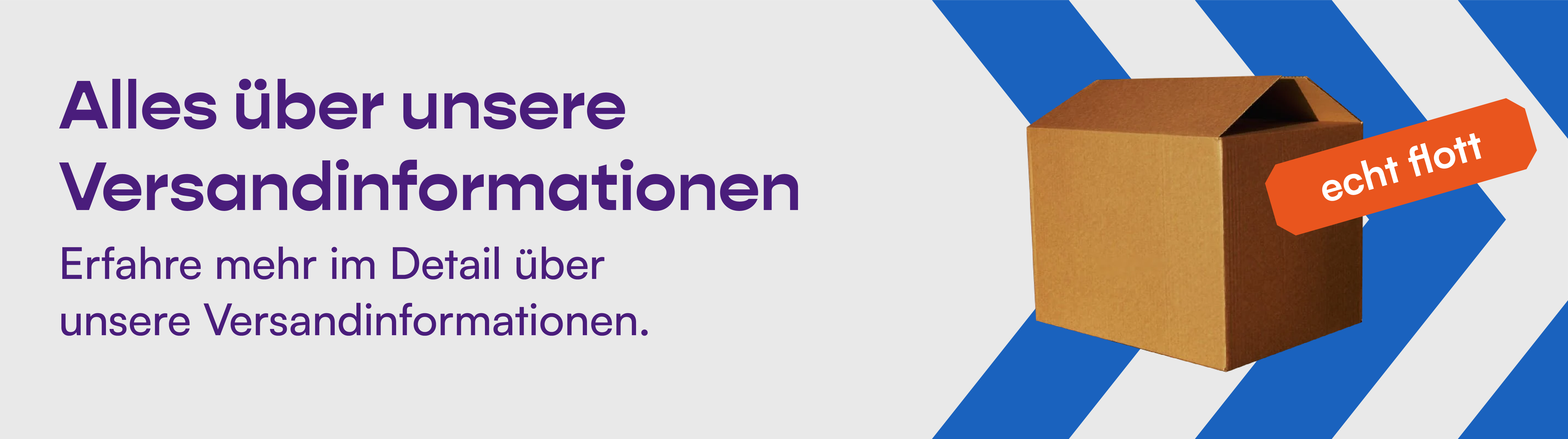 Unsere Versandinformationen