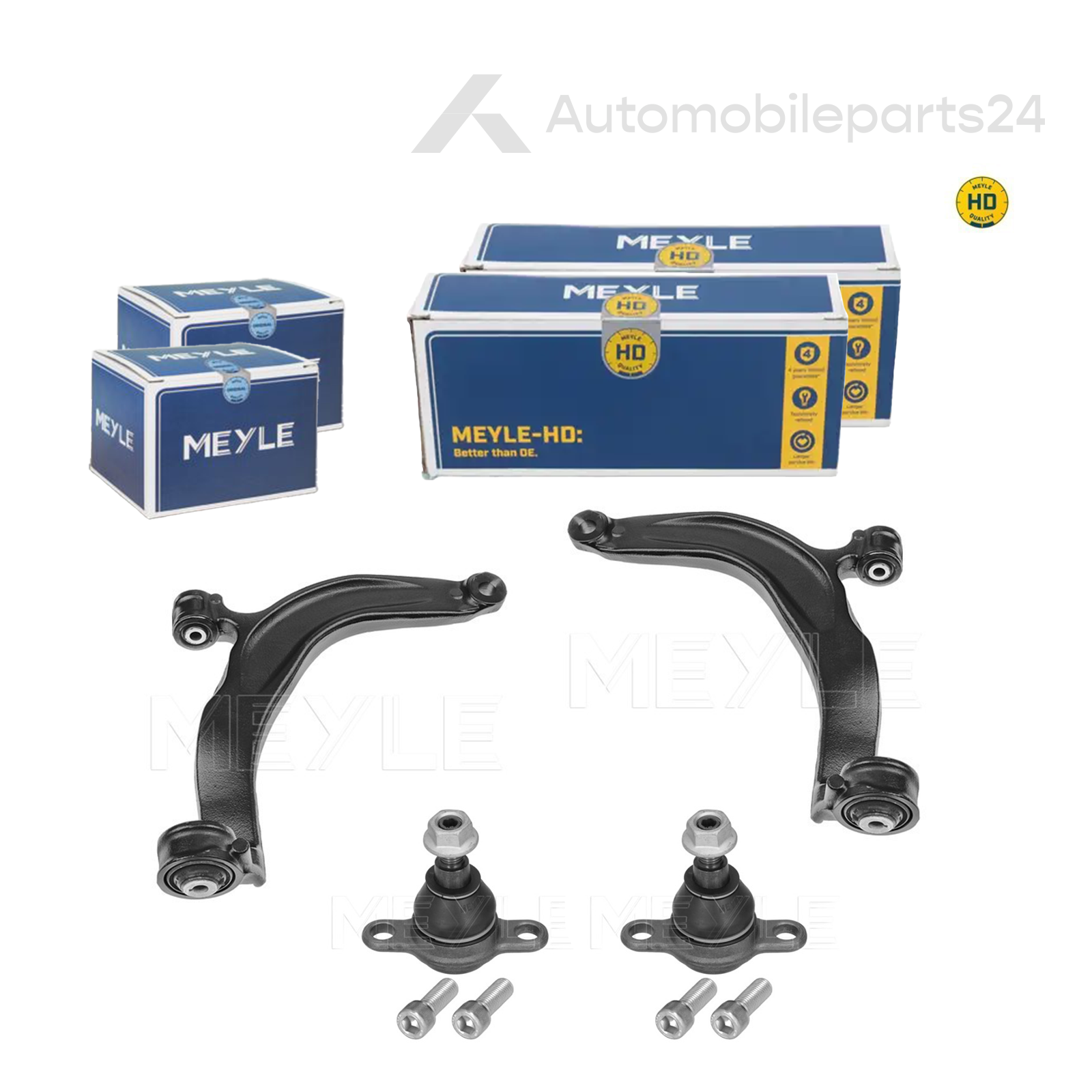 2x MEYLE HD QUERLENKER + TRAGGELENK VORNE für VW T5 MULTIVAN TRANSPORTER BUS