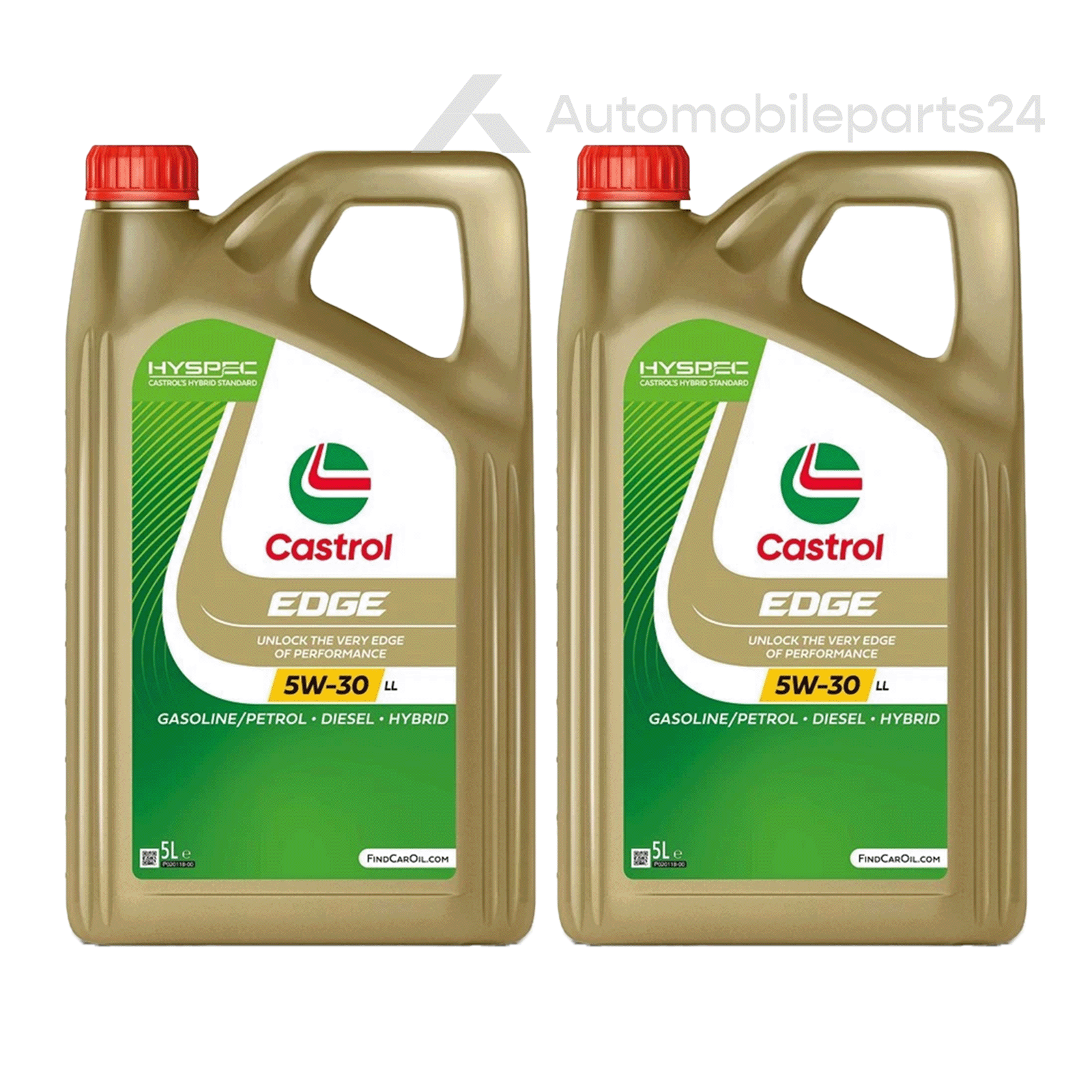 2x CASTROL 5 L EDGE 5W-30 LL MOTORÖL VW 504 00 507 00 BMW LL-04 MB 229.31 229.51