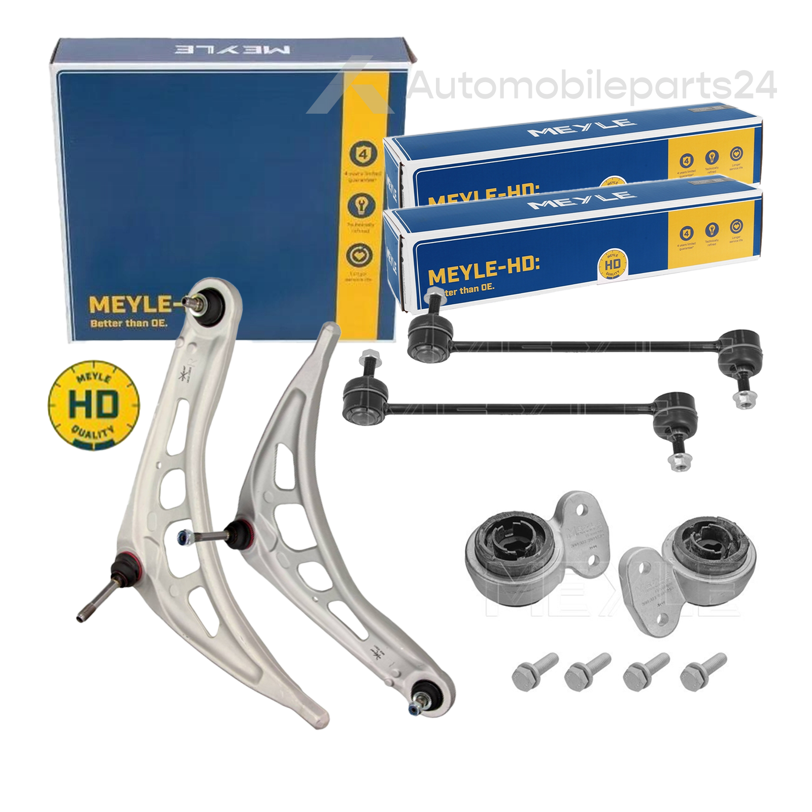 BMW 3er E46 Meyle / MG Querlenker Set + MEYLE HD Koppelstangen 6 teilig