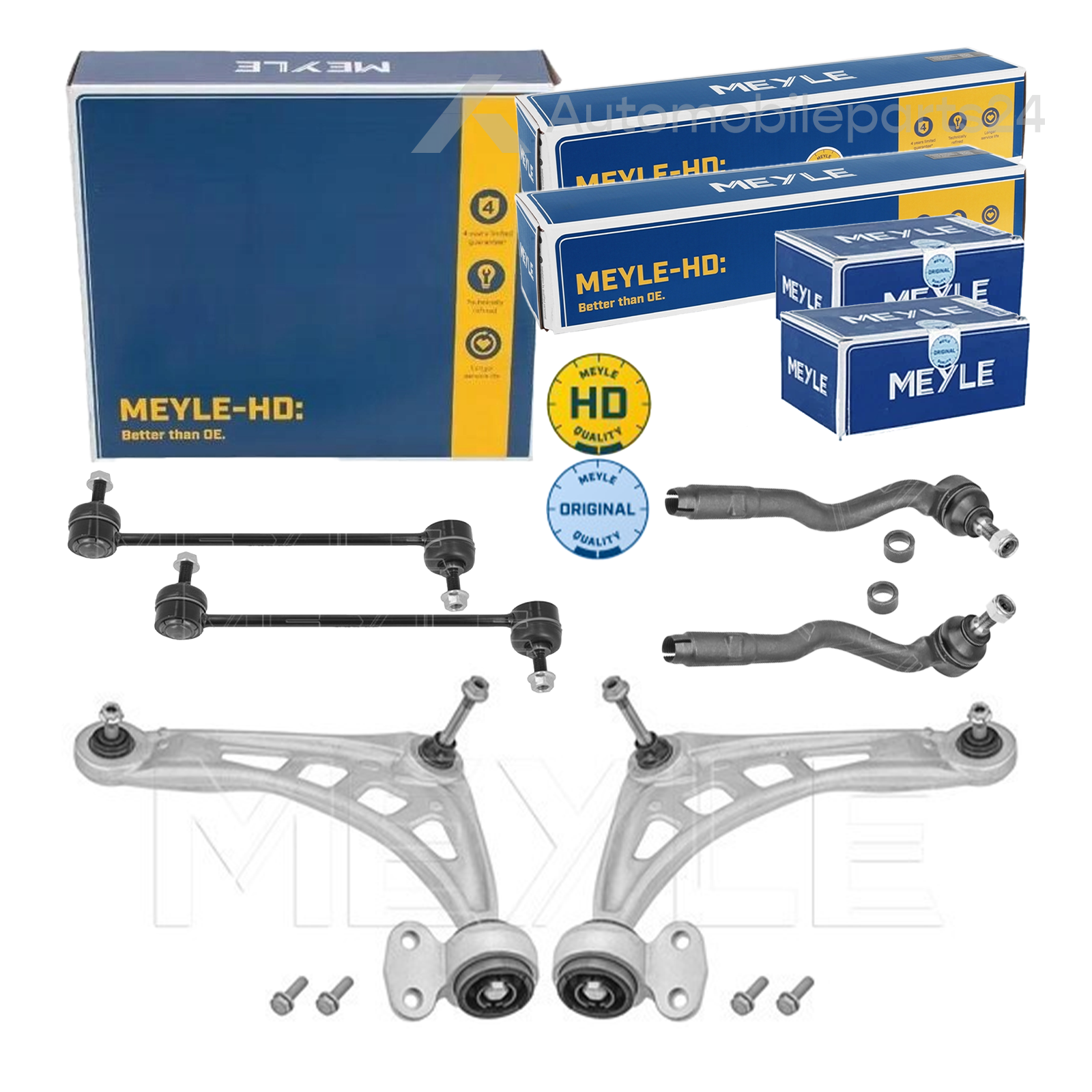 Meyle HD Querlenker Set BMW 3er E46 verstärkt + Spurstangenköpfe + Koppelstangen