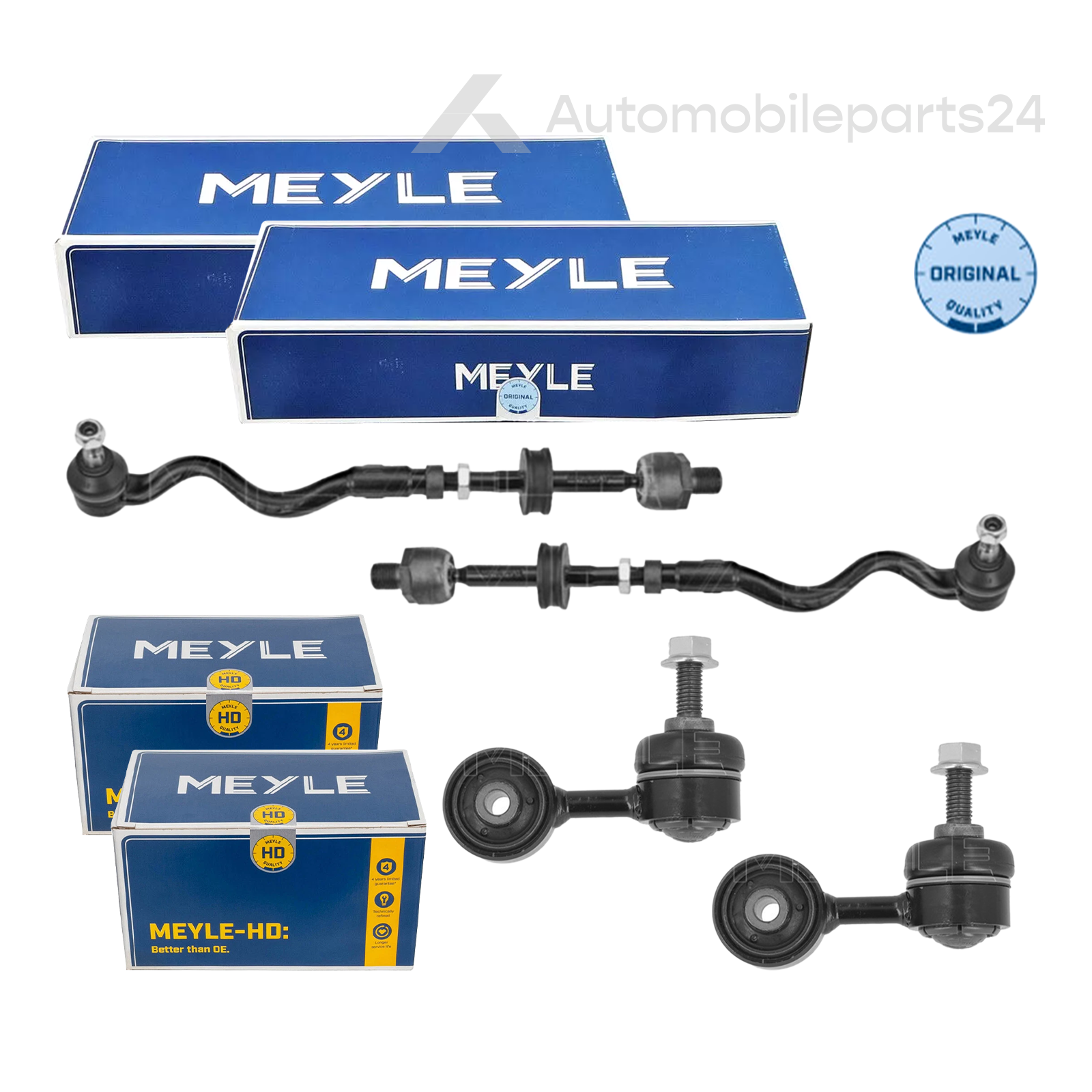 BMW 3er E36 - 2 x MEYLE SPURSTANGE + 2 x MEYLE KOPPELSTANGE VORNE VERSTÄRKT