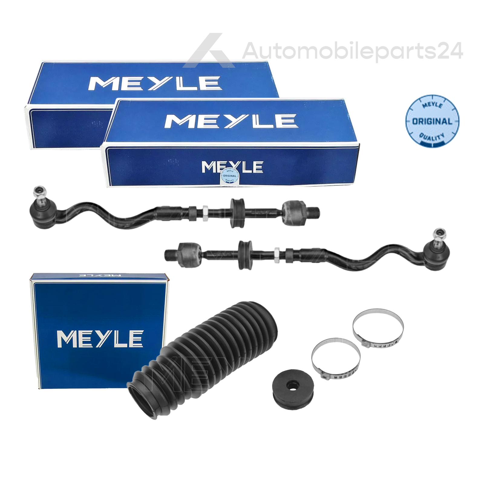 BMW 3er E36 - 2 x ORIGINAL MEYLE SPURSTANGE + 2 x MEYLE LENKMANSCHETTE VORNE