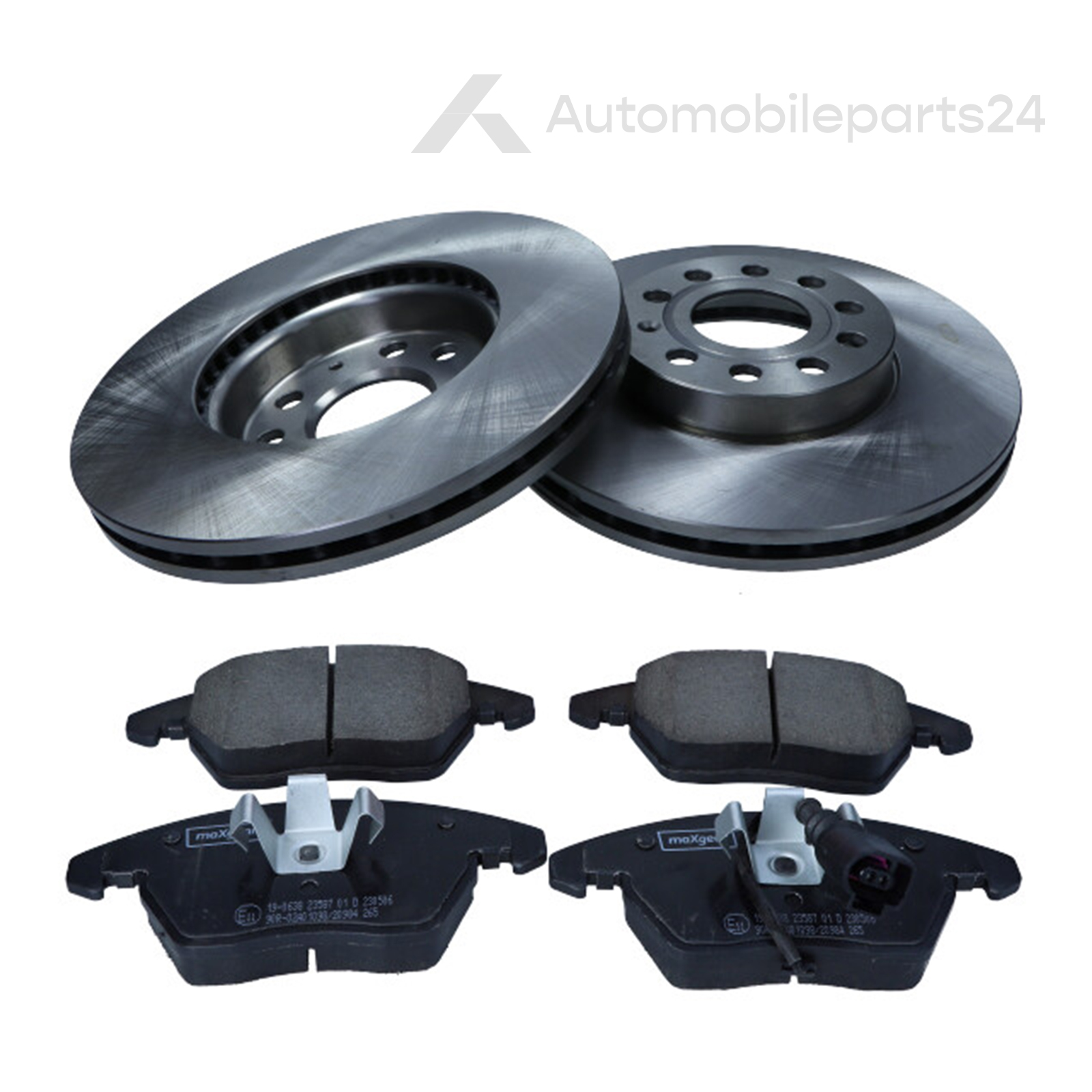 2x Bremsscheiben + Beläge vorne für VW Golf